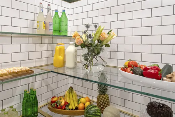 Interior of a cold pantry